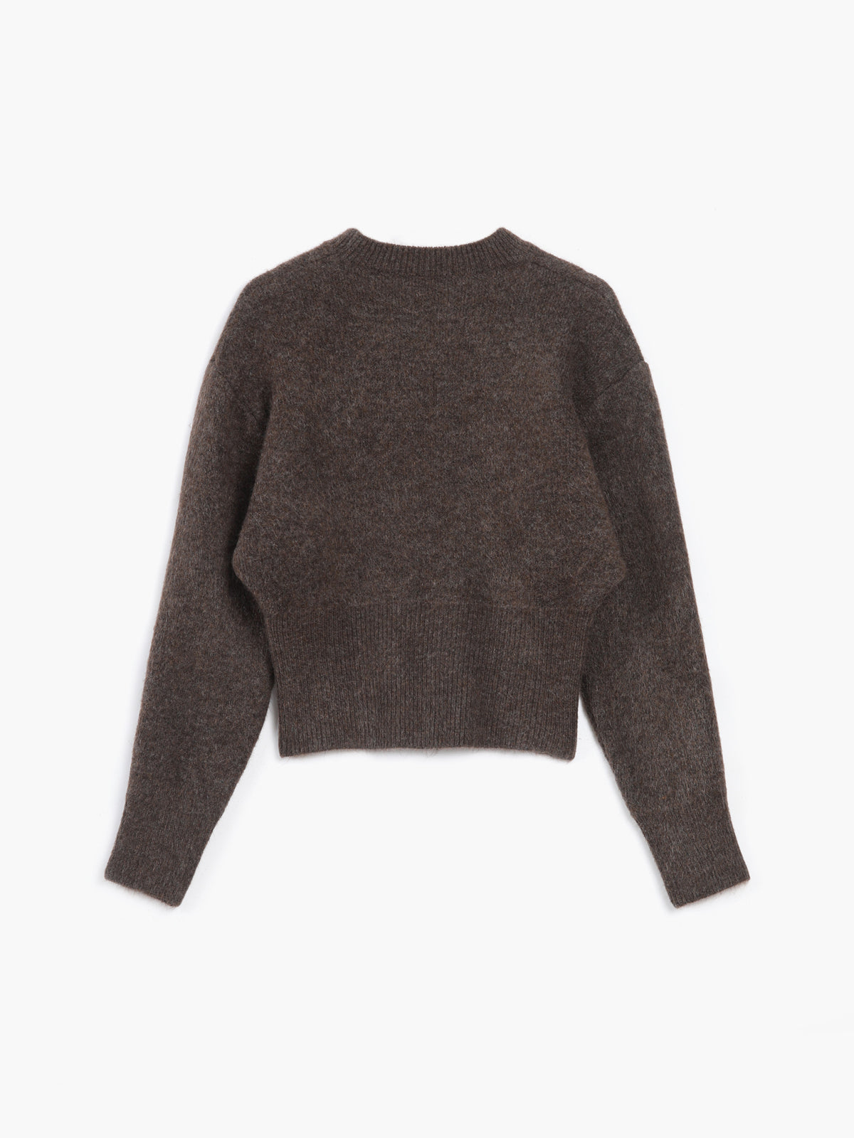 Half Zip Fuzzy Sweater Woman