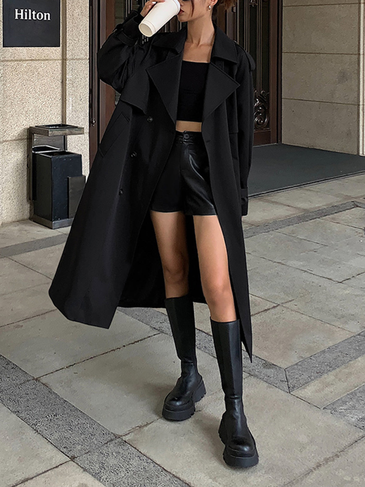 Manteau long trench