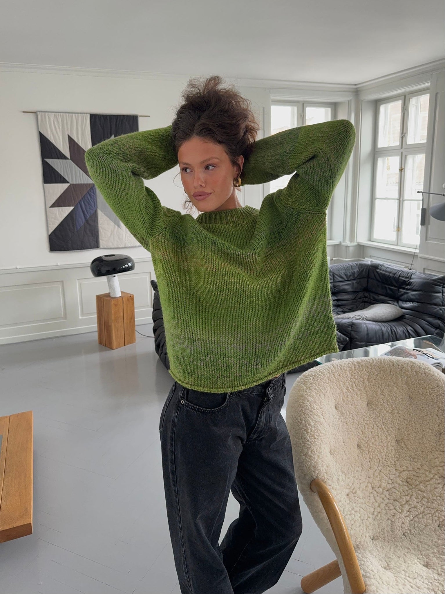 Balta – Green Gradient Wool Blend Sweater