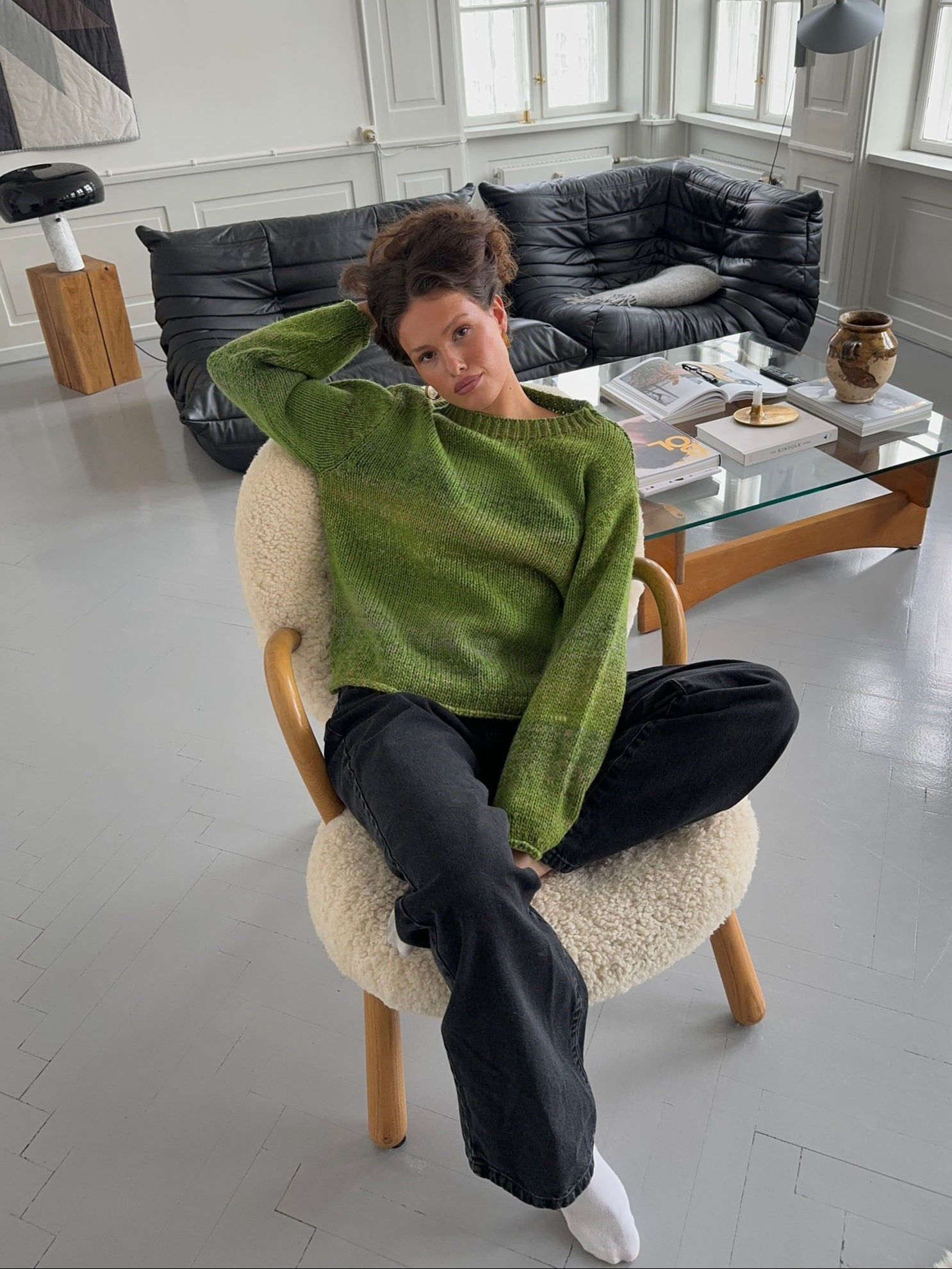 Balta – Green Gradient Wool Blend Sweater