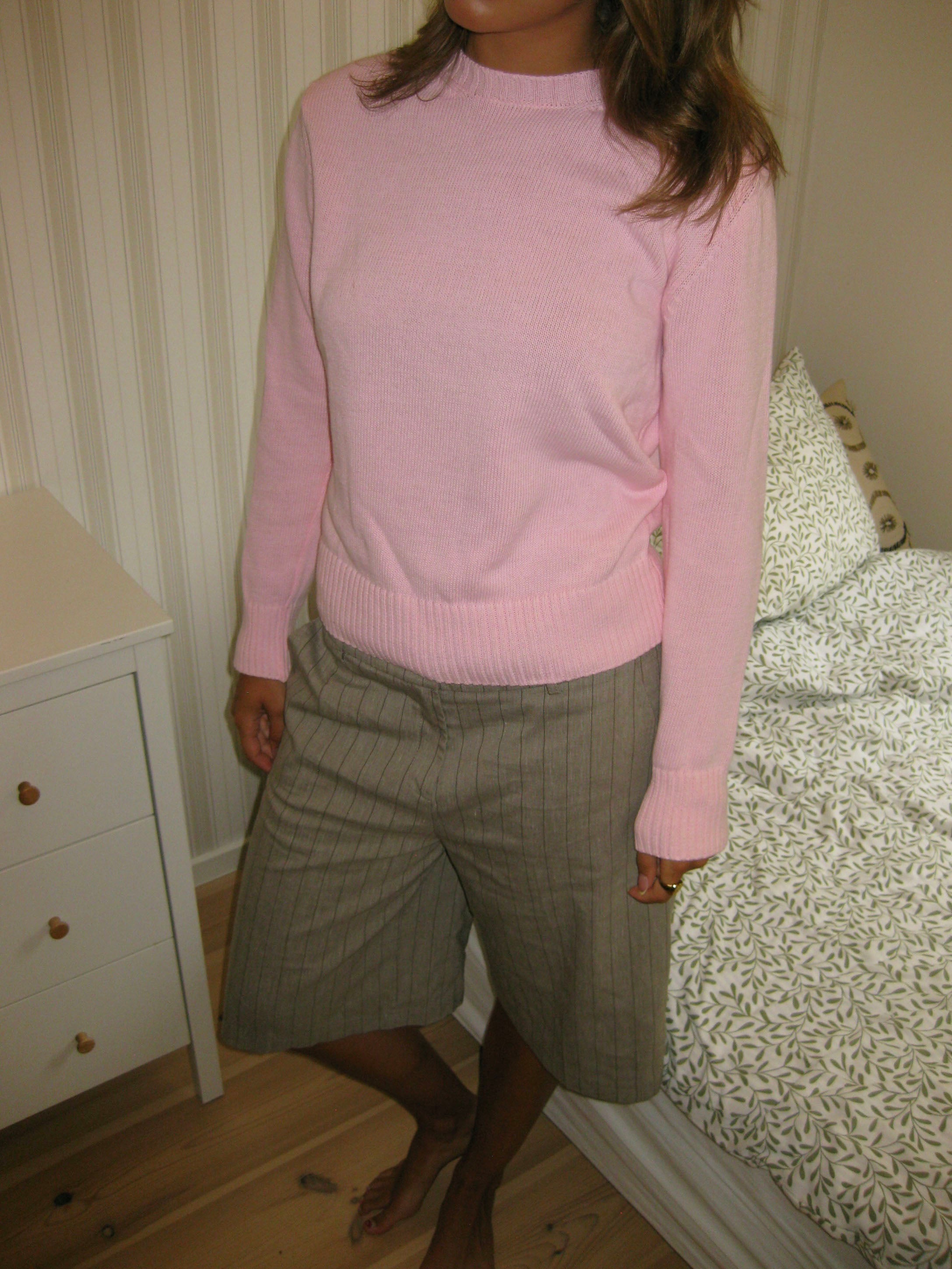 Beatrice – Light Pink Cotton Knit Sweater