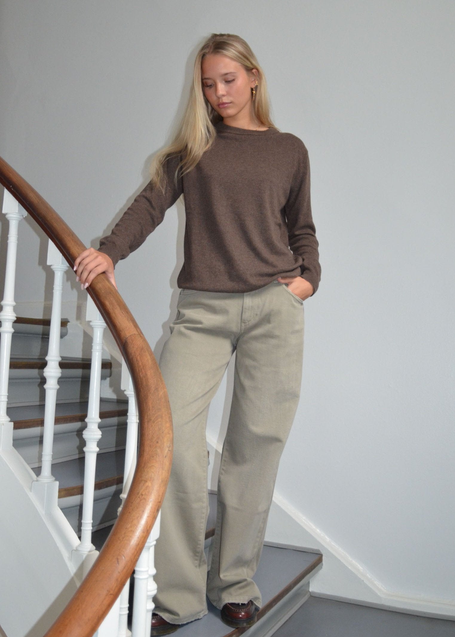 Benta  – Brown Merino Wool Sweater