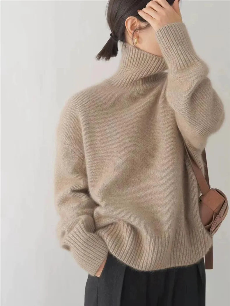 Evoria – Women’s Cashmere Turtleneck Sweater