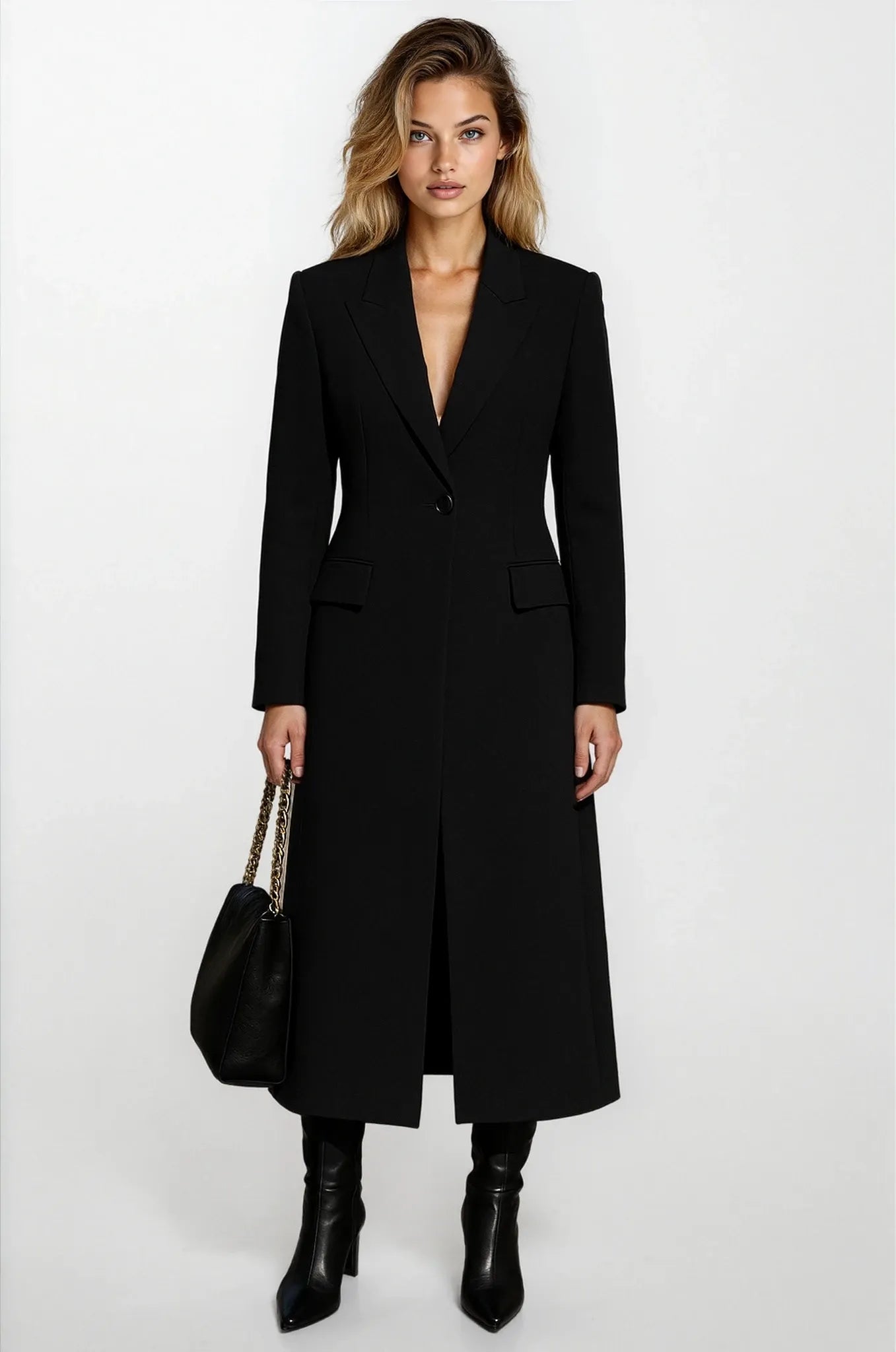 Wool Trench Coat Long Woman