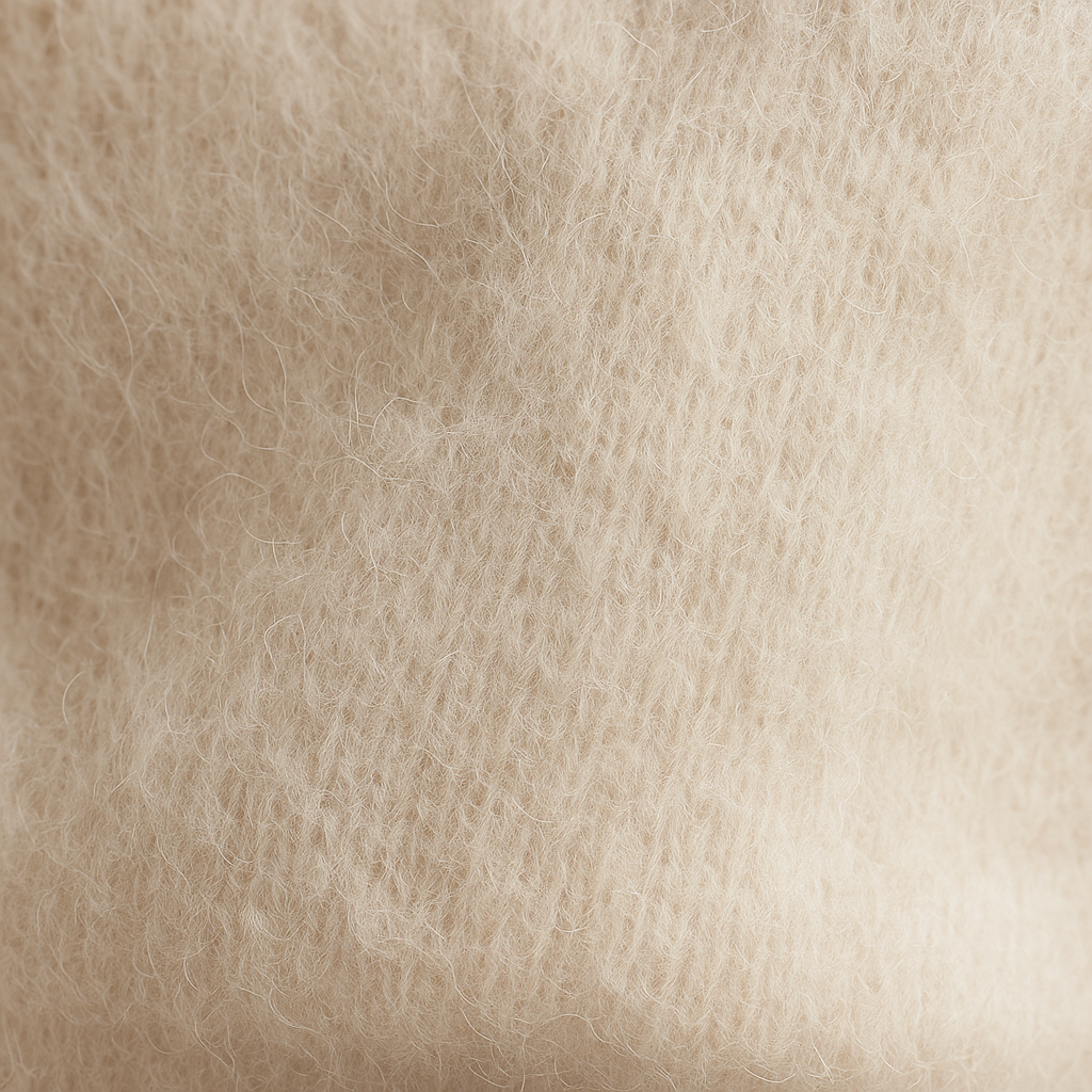 Cardigan V-neck Fluffy Mohair Woman