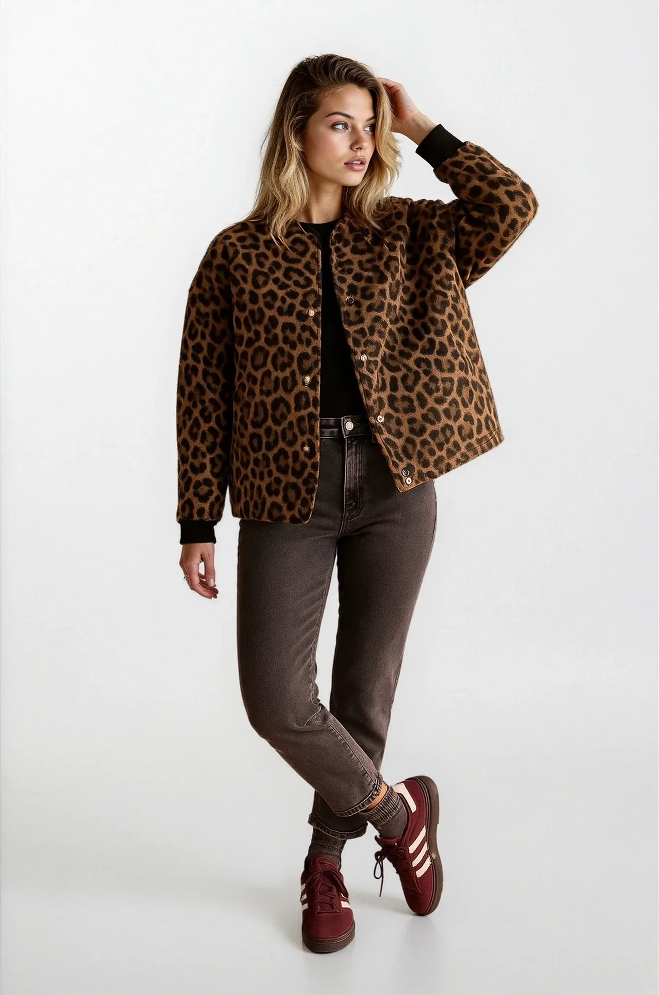 Talyra – Faux Fur Bomber Jacket