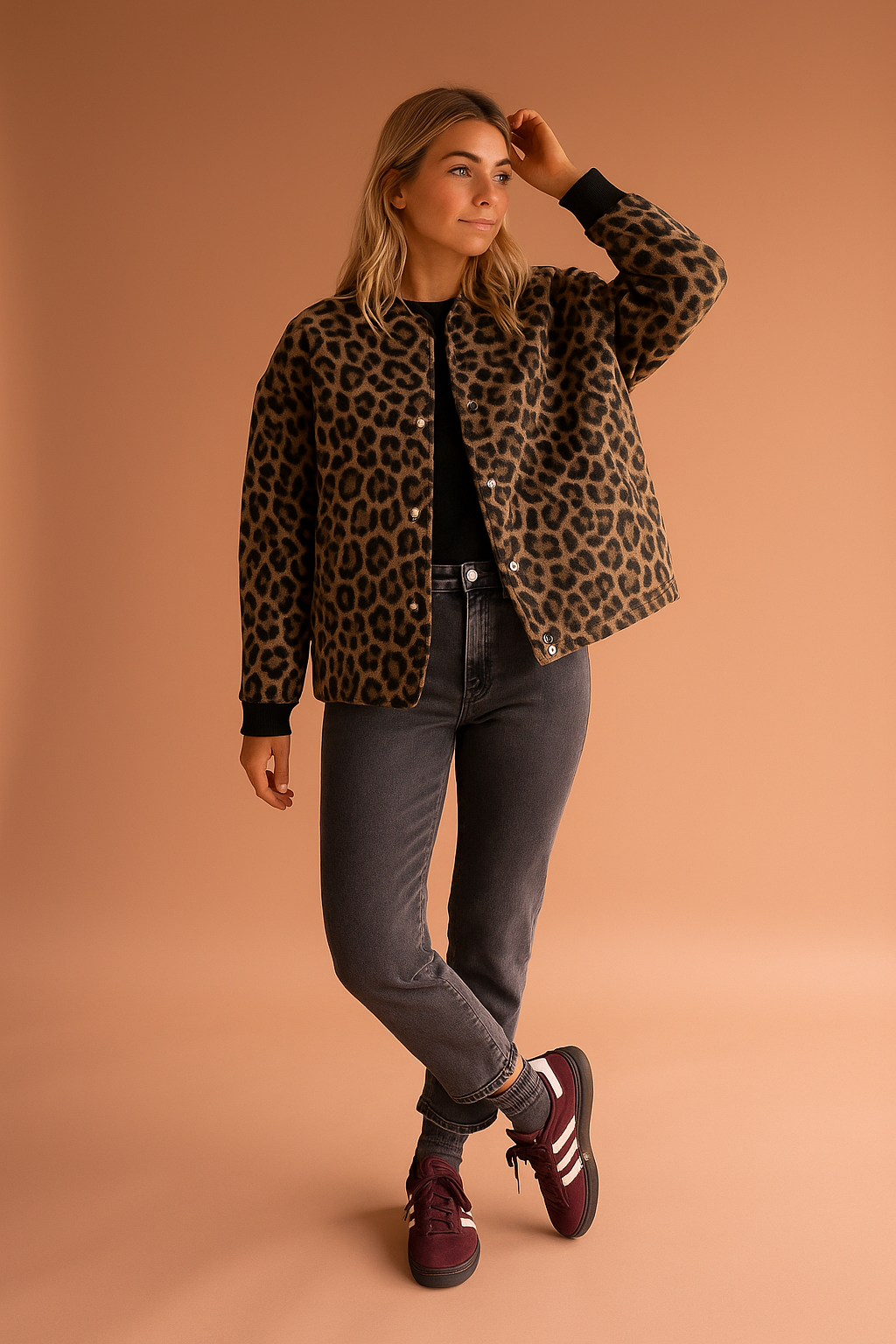 Talyra – Faux Fur Bomber Jacket