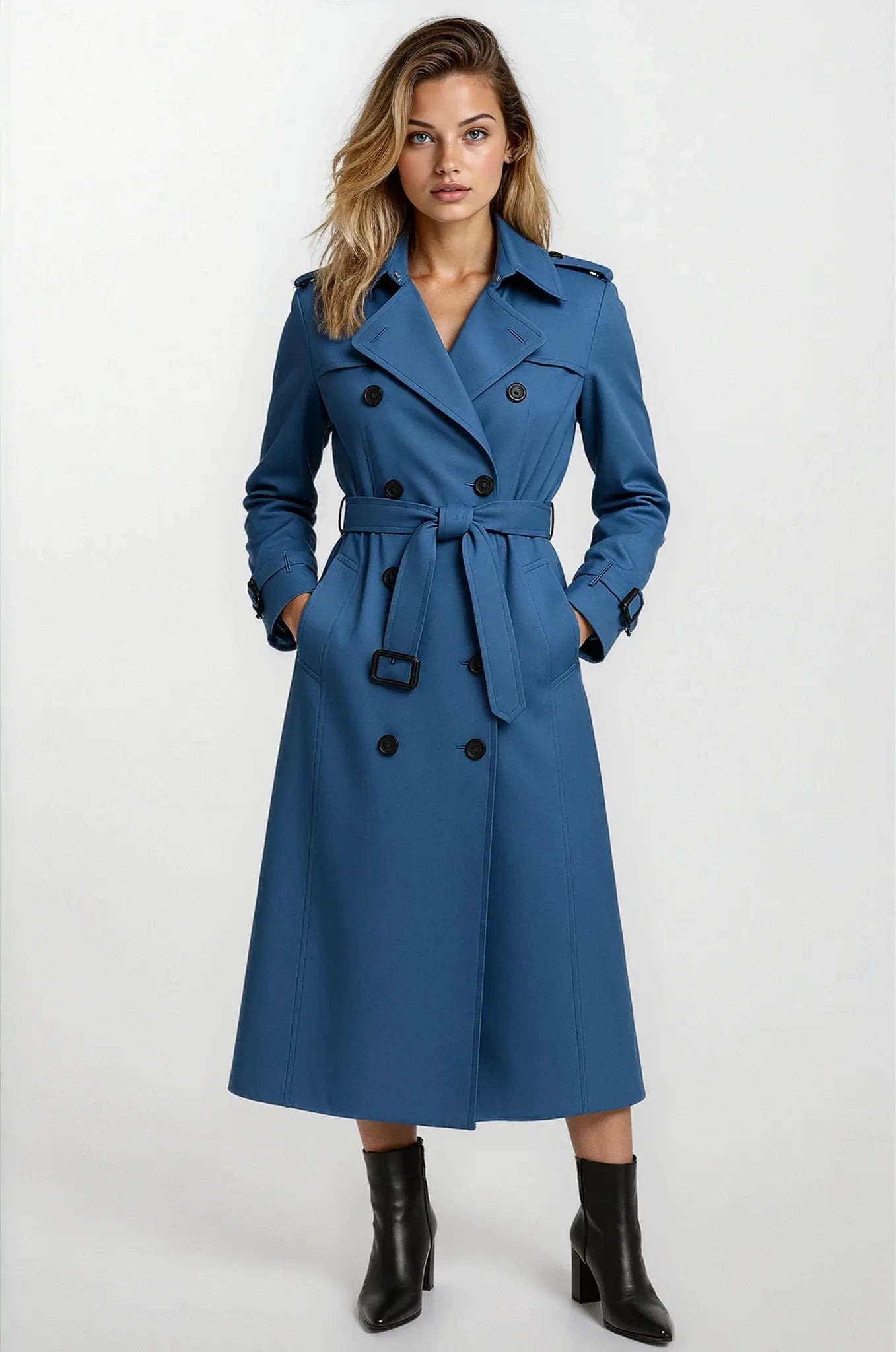 Waterproof Long Trench Coat Woman