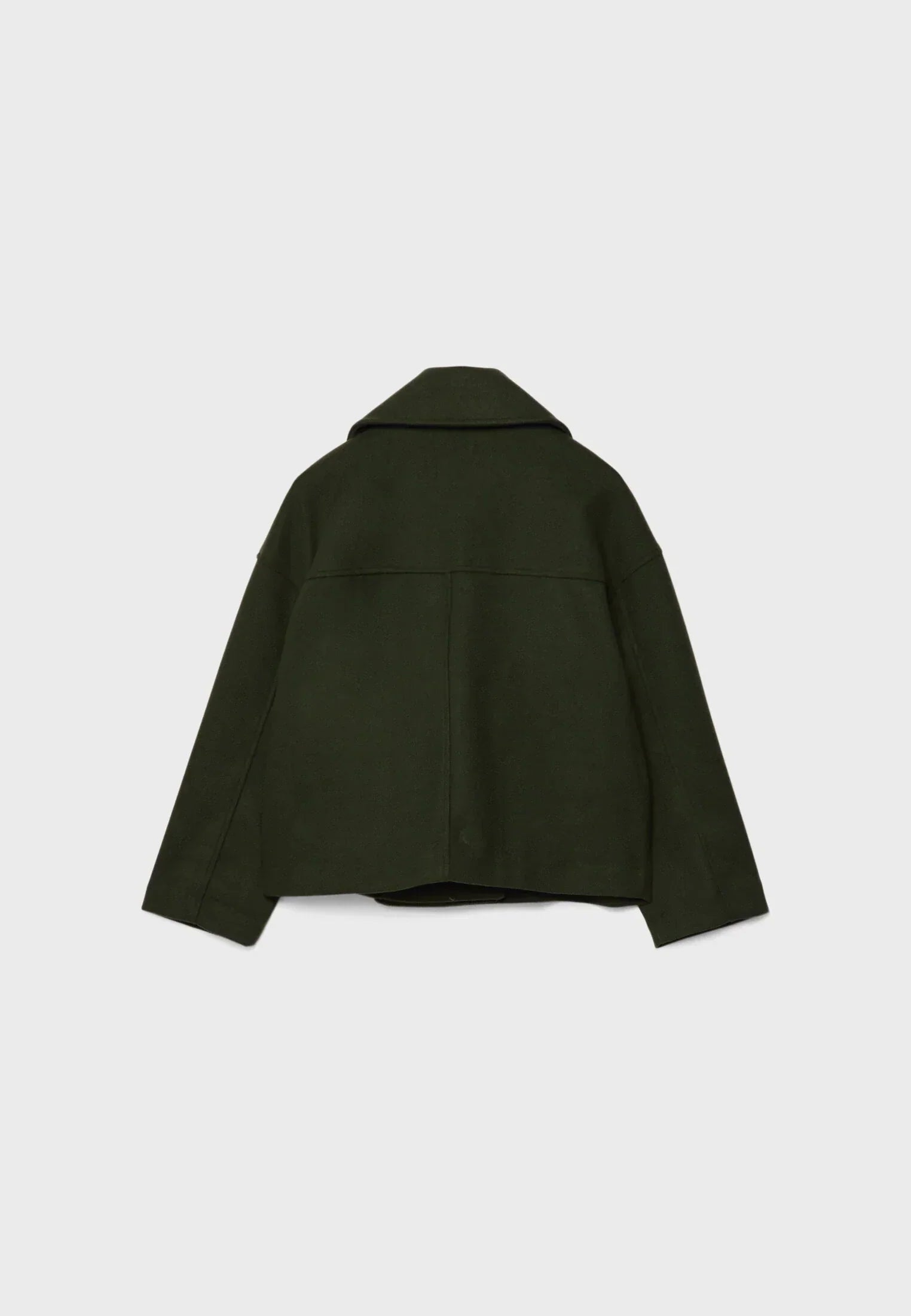 Women's Cropped Jacket - Double Breasted with Notch Lapel