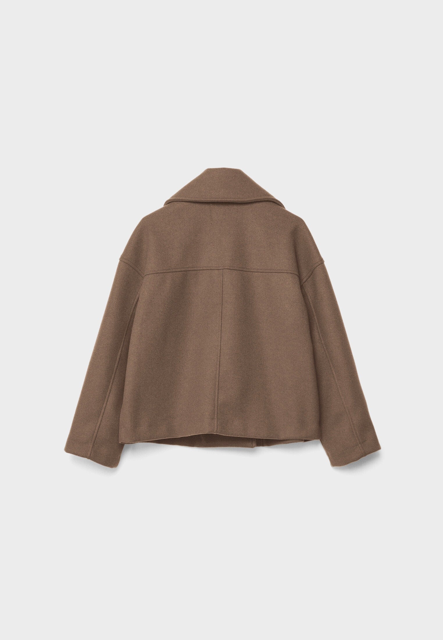 Women's Cropped Jacket - Double Breasted with Notch Lapel