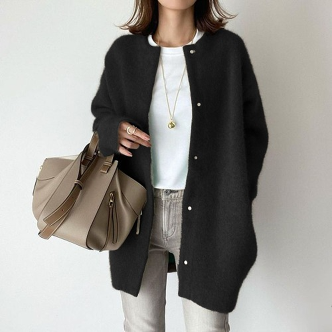 Cardigan - Relaxed Drape And Warm Layering Woman