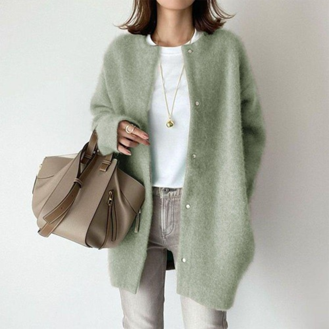 Cardigan - Relaxed Drape And Warm Layering Woman