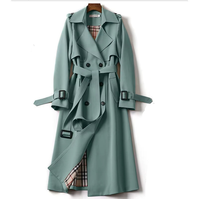 Waterproof Long Trench Coat Woman