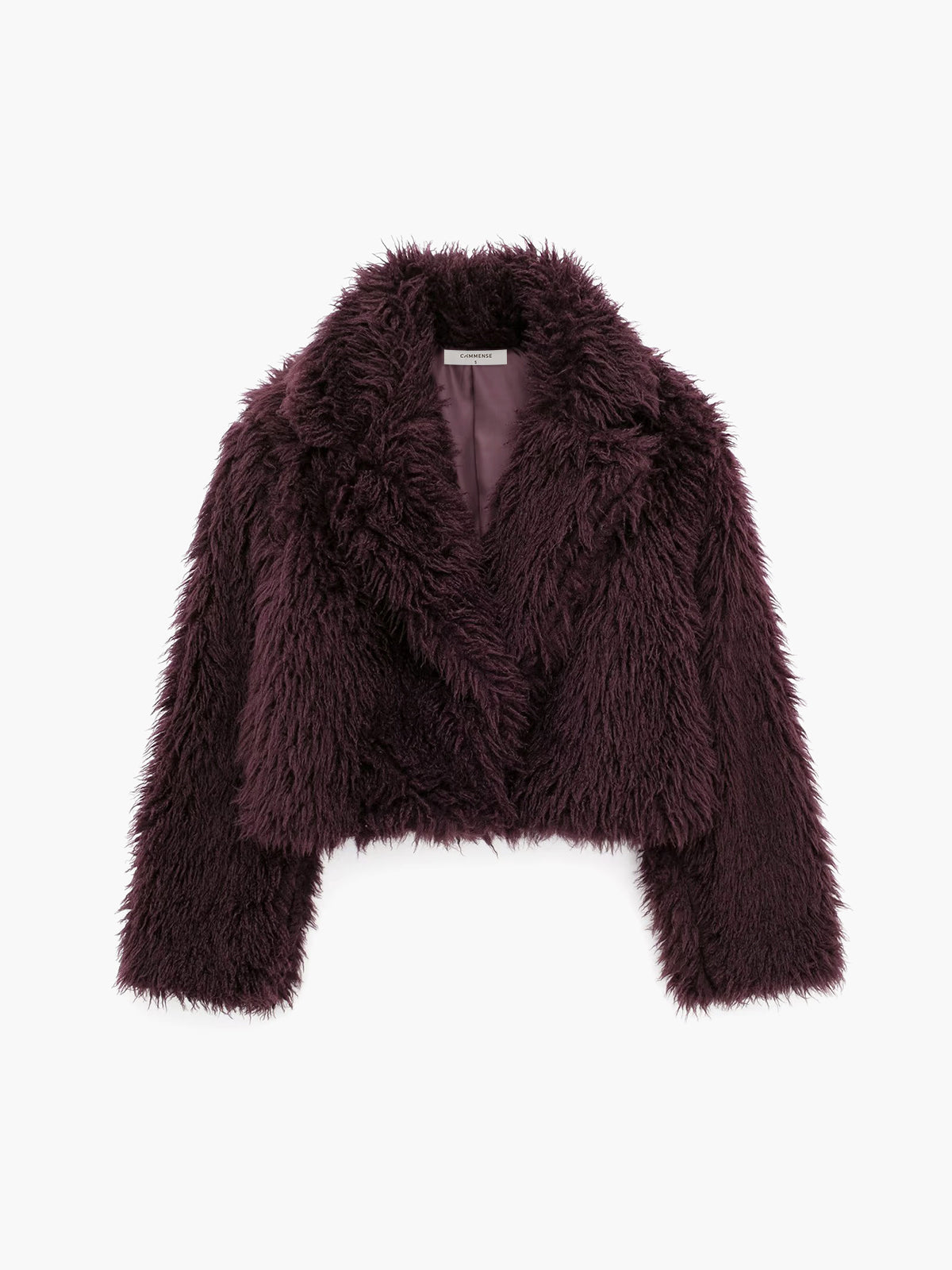 Faux Fur Short Coat for Women – Long Sleeve Minky Fabric, Regular Thickness, Elegant and Cozy Outerwear