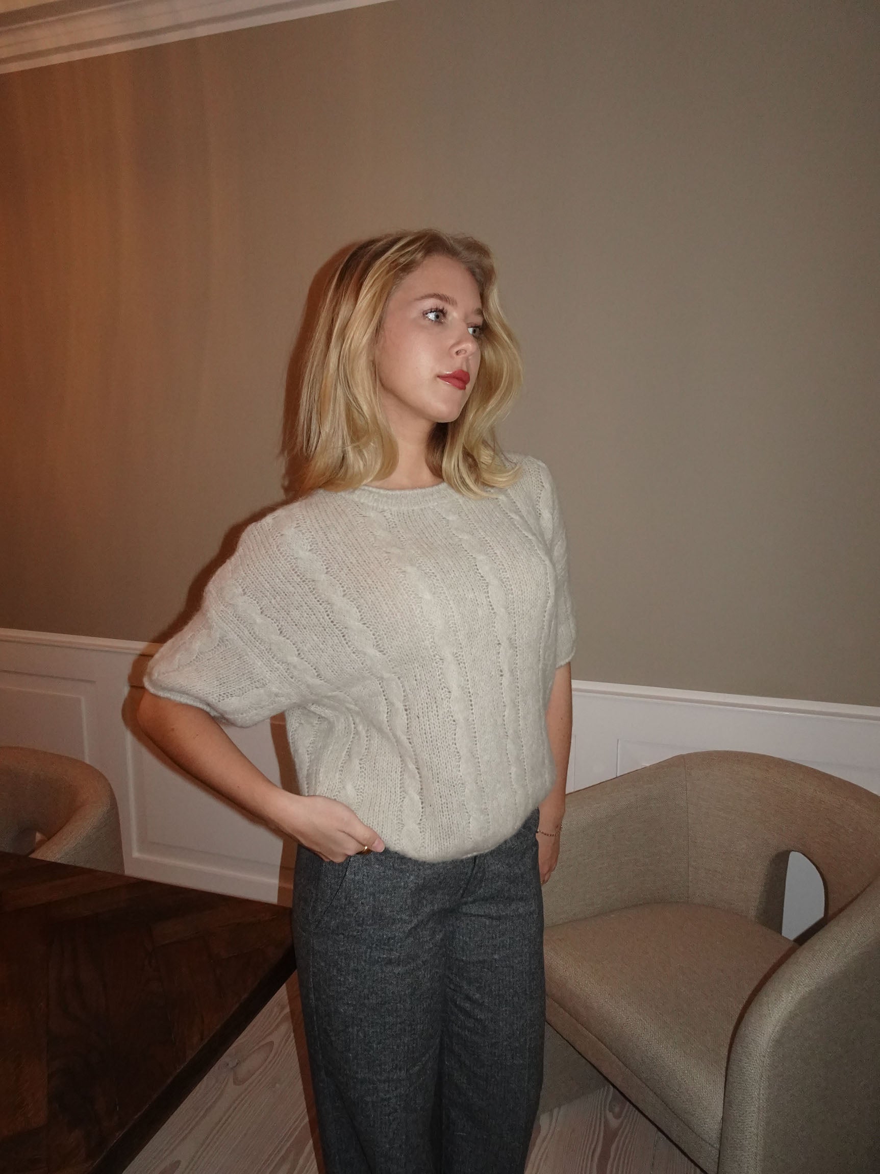 Mila – Brown Relaxed Fit Mohair Sweater
