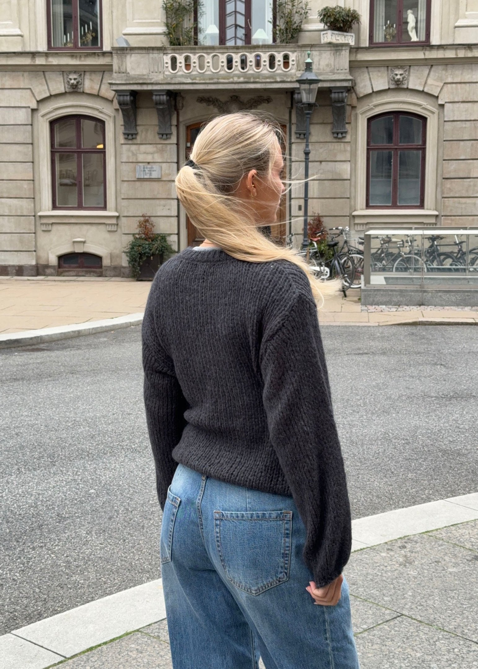 Isla – Grey Winter Mohair Sweater