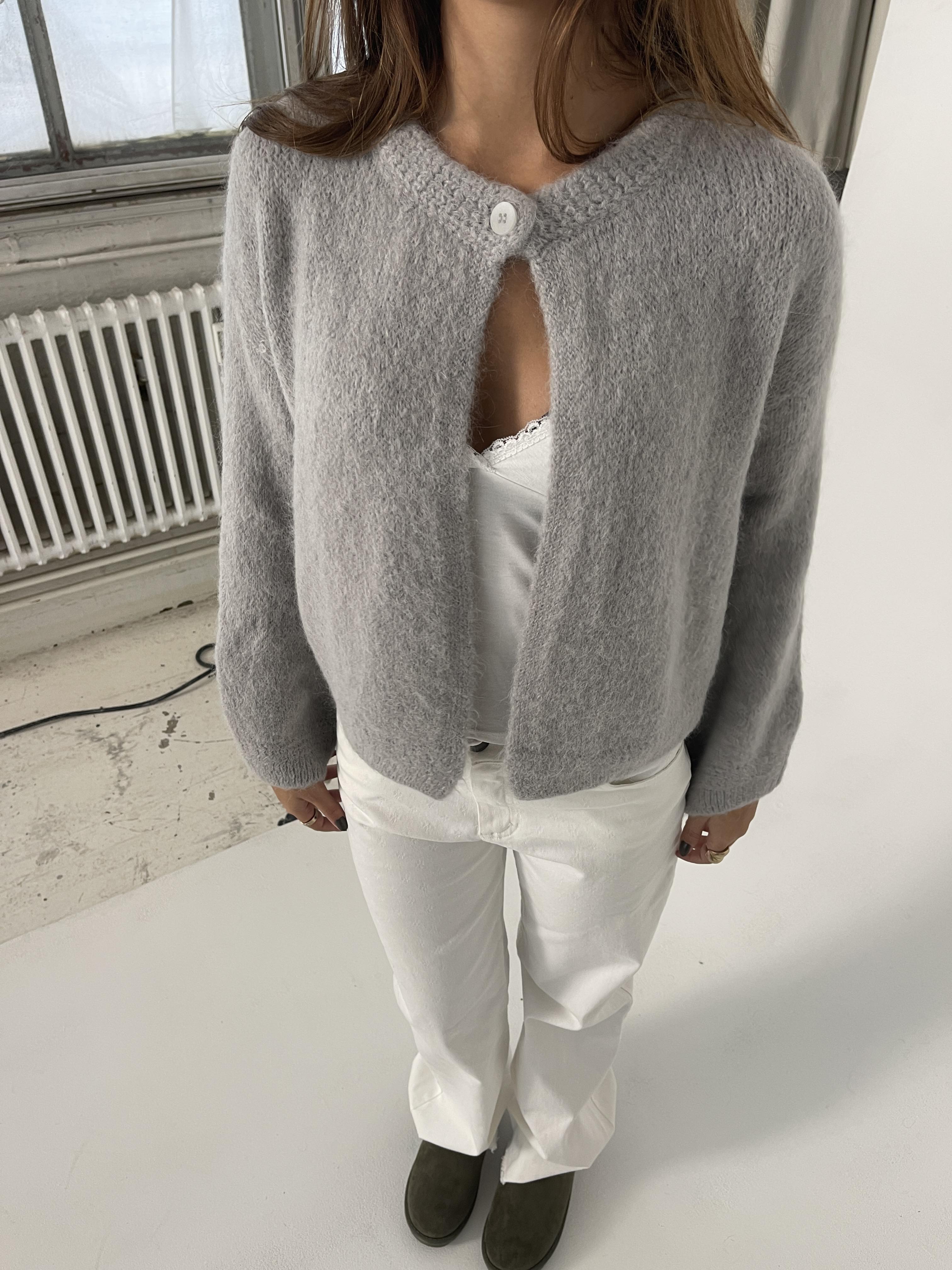 Julieta - Baby Alpaca Cardigan Grey