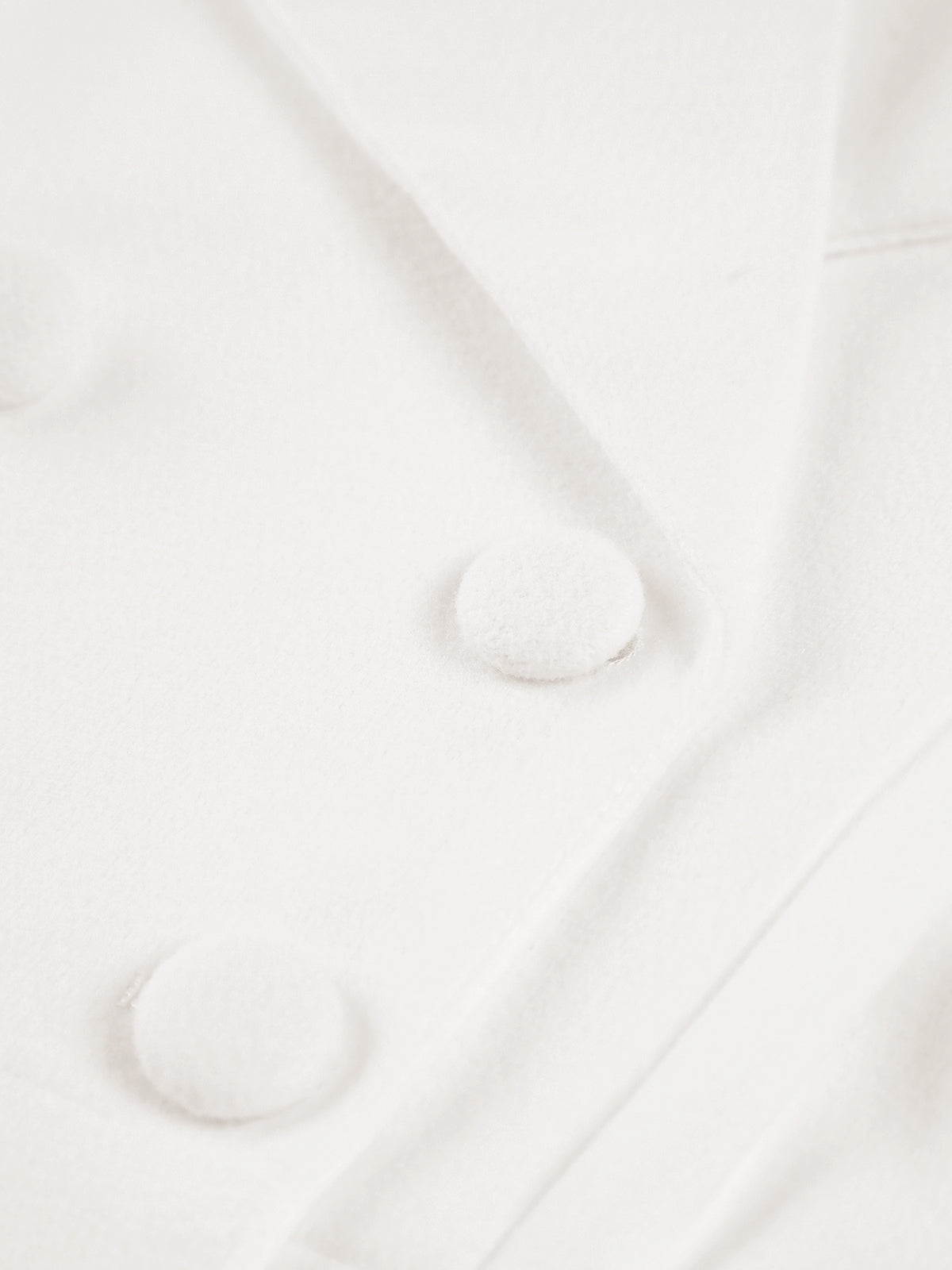 White Long Sleeve Trench Coat – Woven Fabric Woman