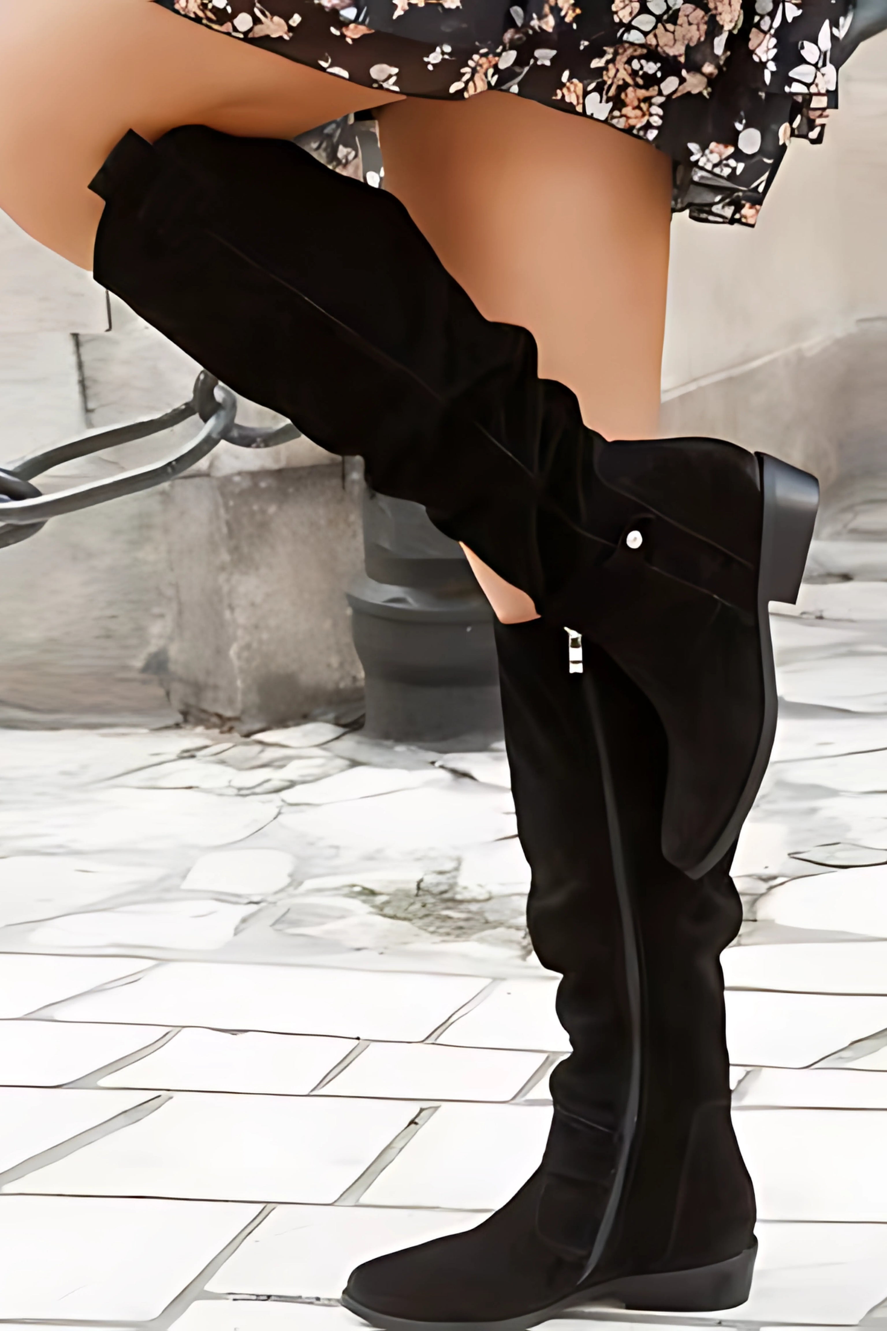 Lyra – Orthopedic Knee-High Suede Boots