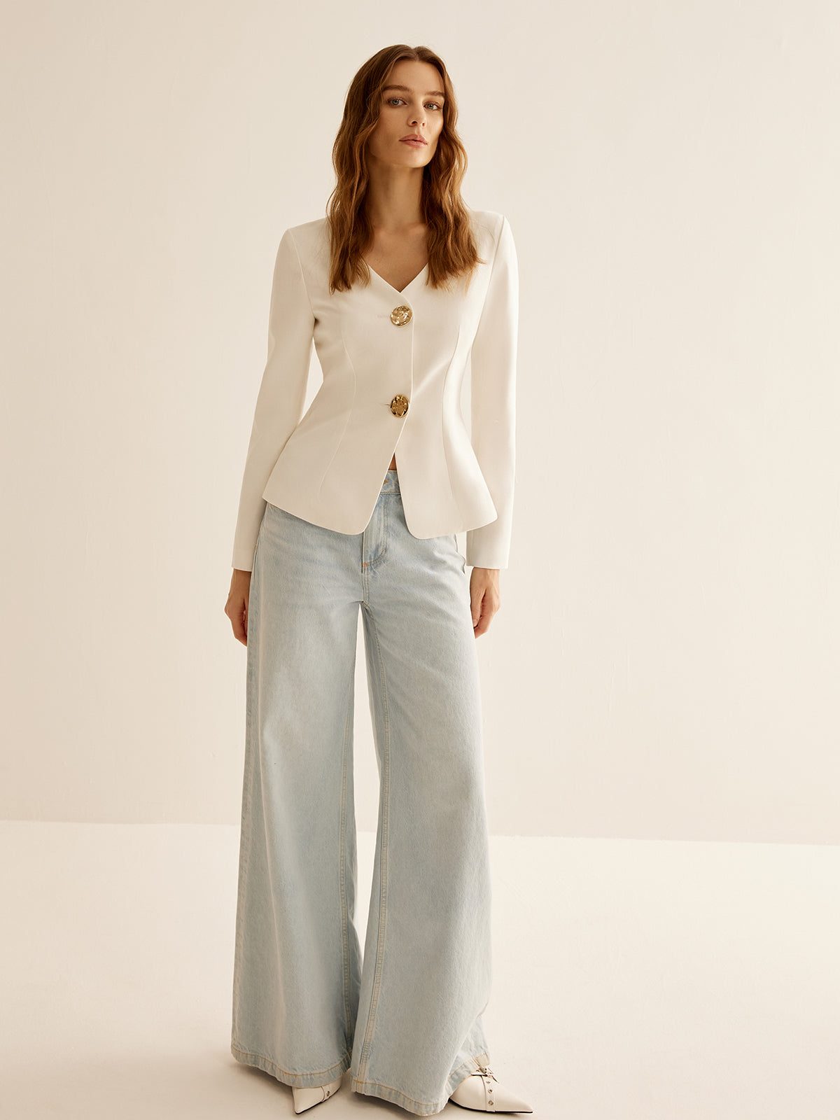 Split Skinny Blazer Woman