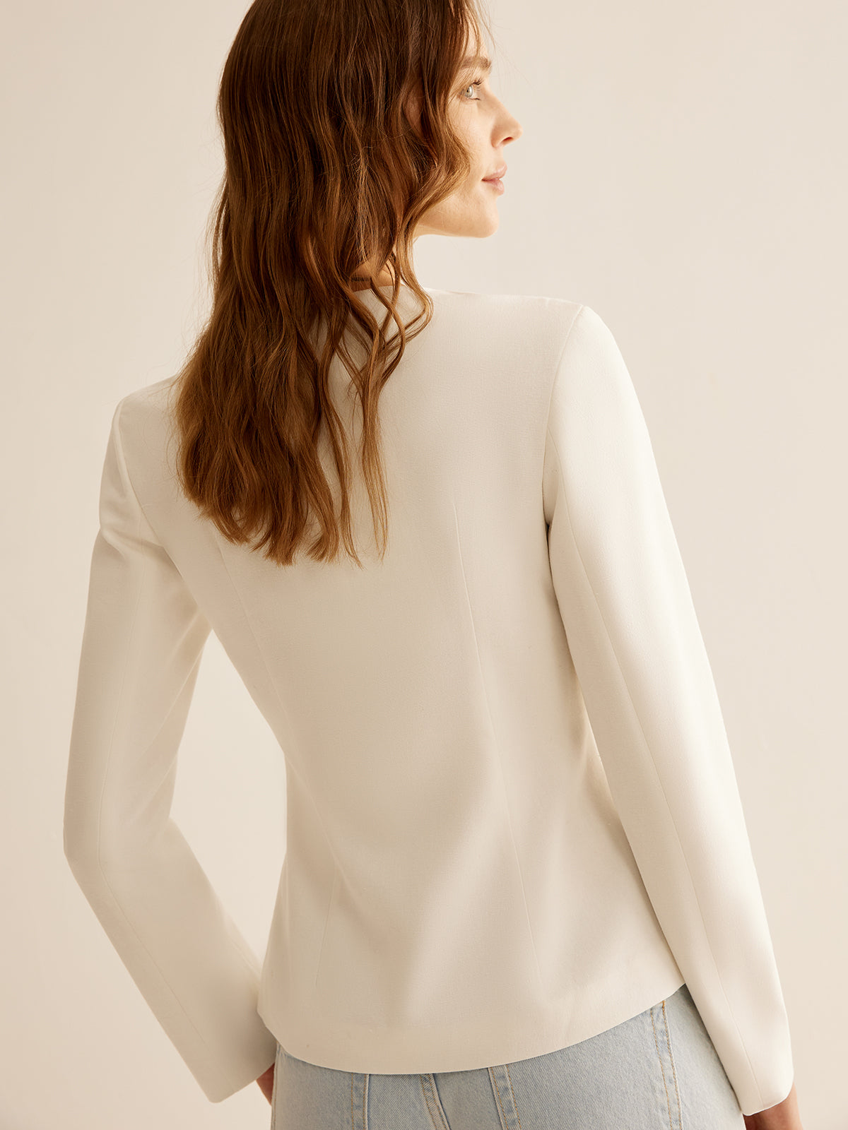 Split Skinny Blazer Woman