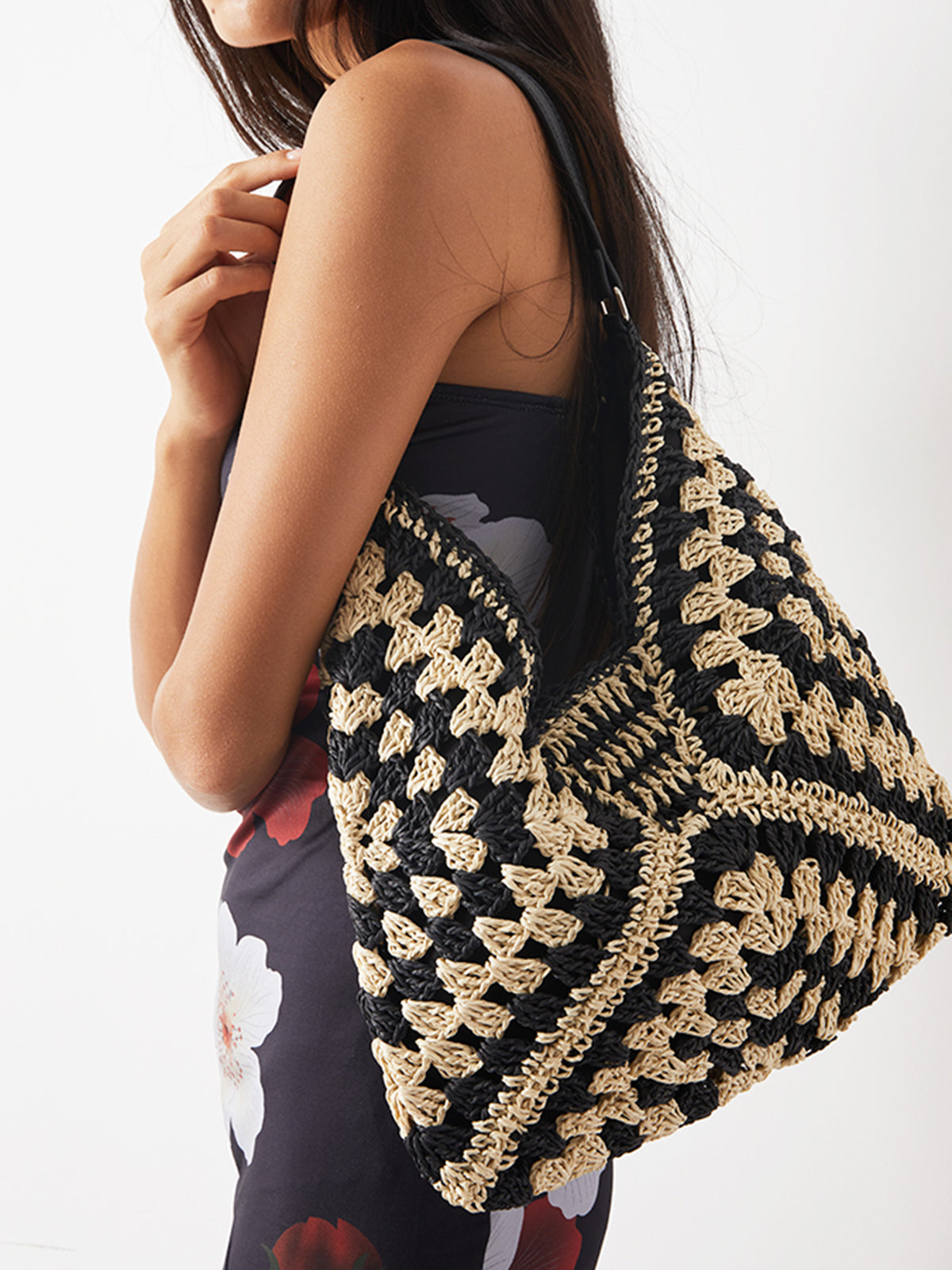 Lisa - Vintage Crochet Macramé Shoulder Bag
