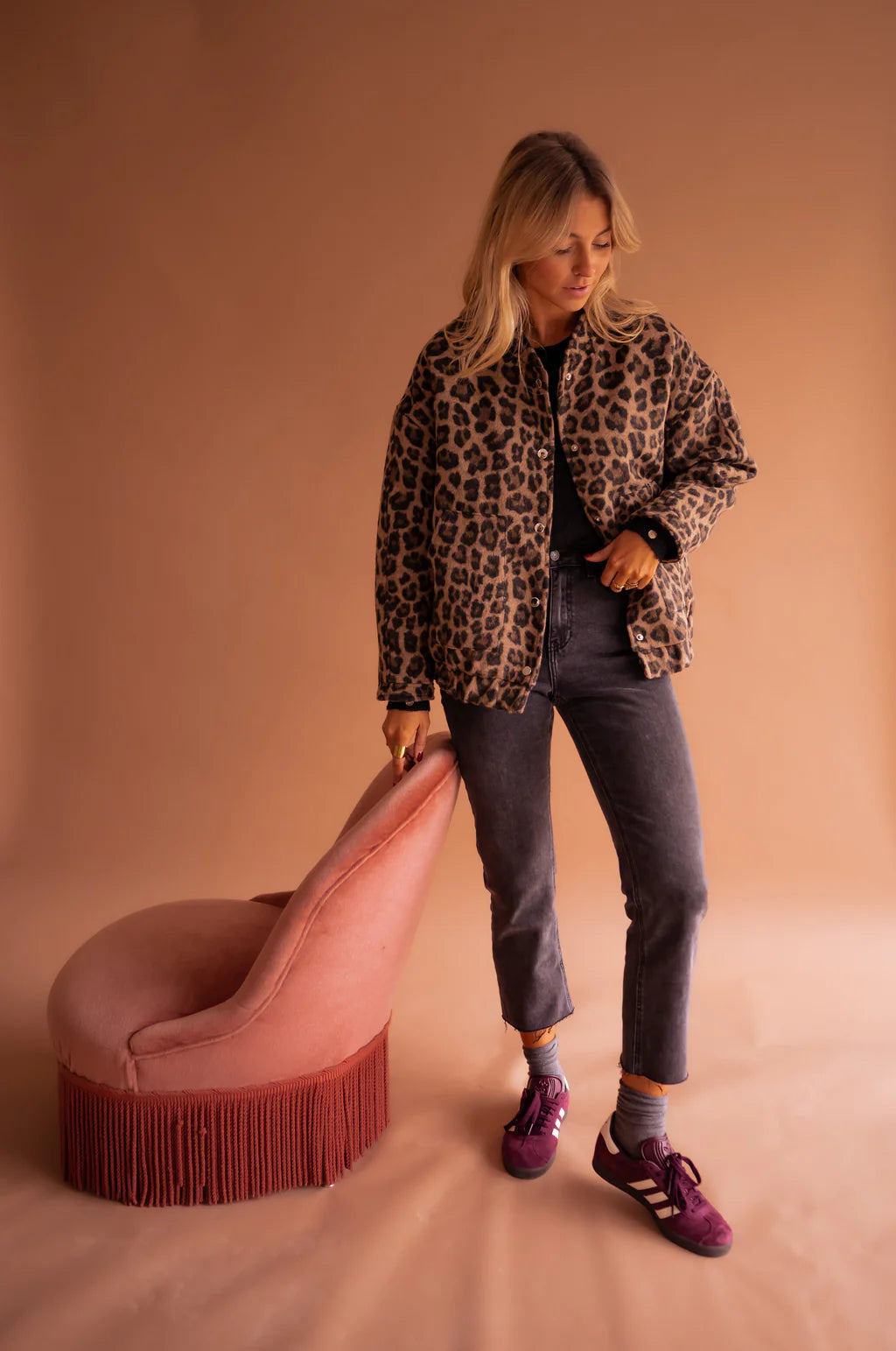 Talyra – Faux Fur Bomber Jacket