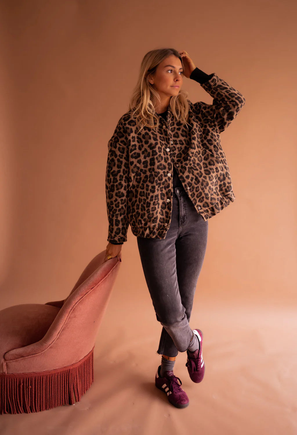 Talyra – Faux Fur Bomber Jacket