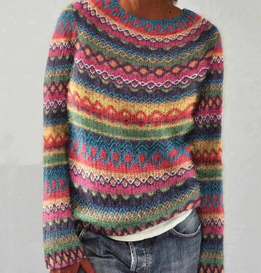 Lisa - Striped Mulitcolour sweater woman
