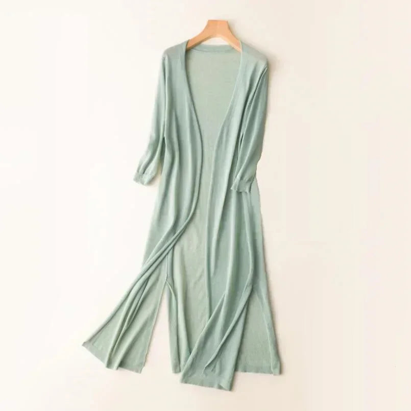 Veya - Long Open-Front Women’s Cardigan