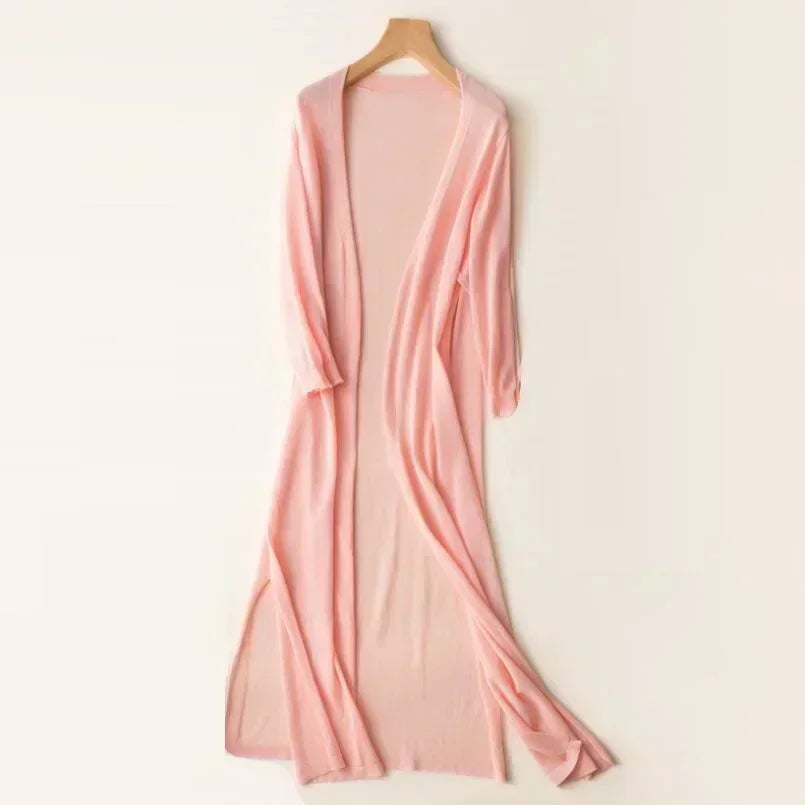 Veya - Long Open-Front Women’s Cardigan