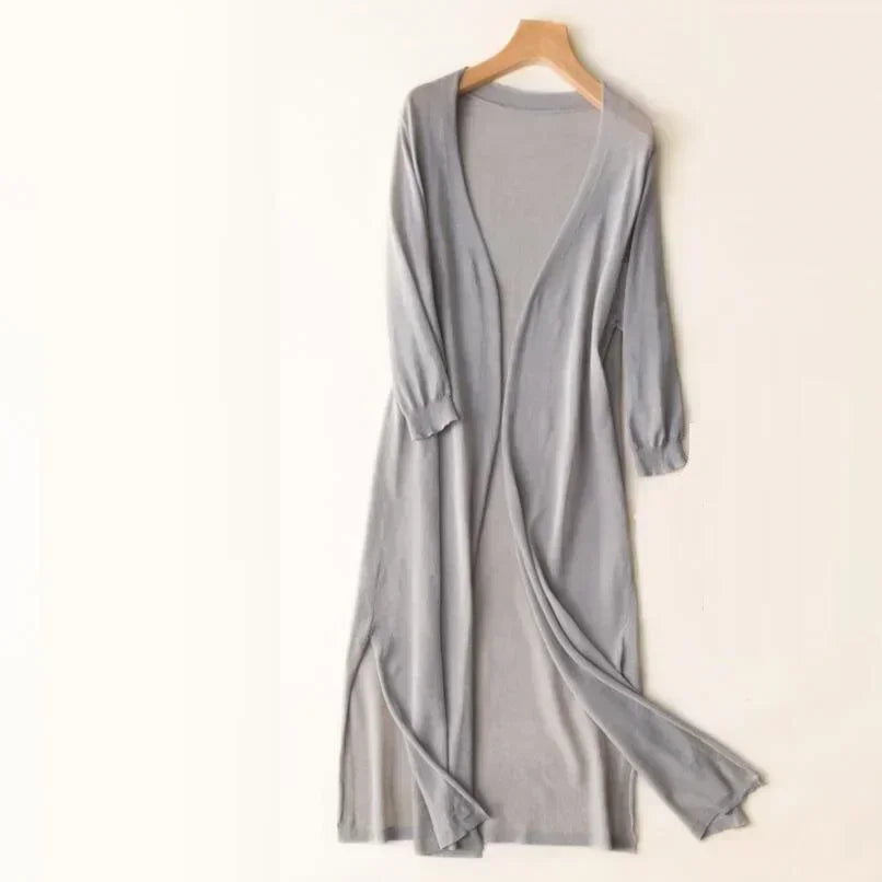 Veya - Long Open-Front Women’s Cardigan