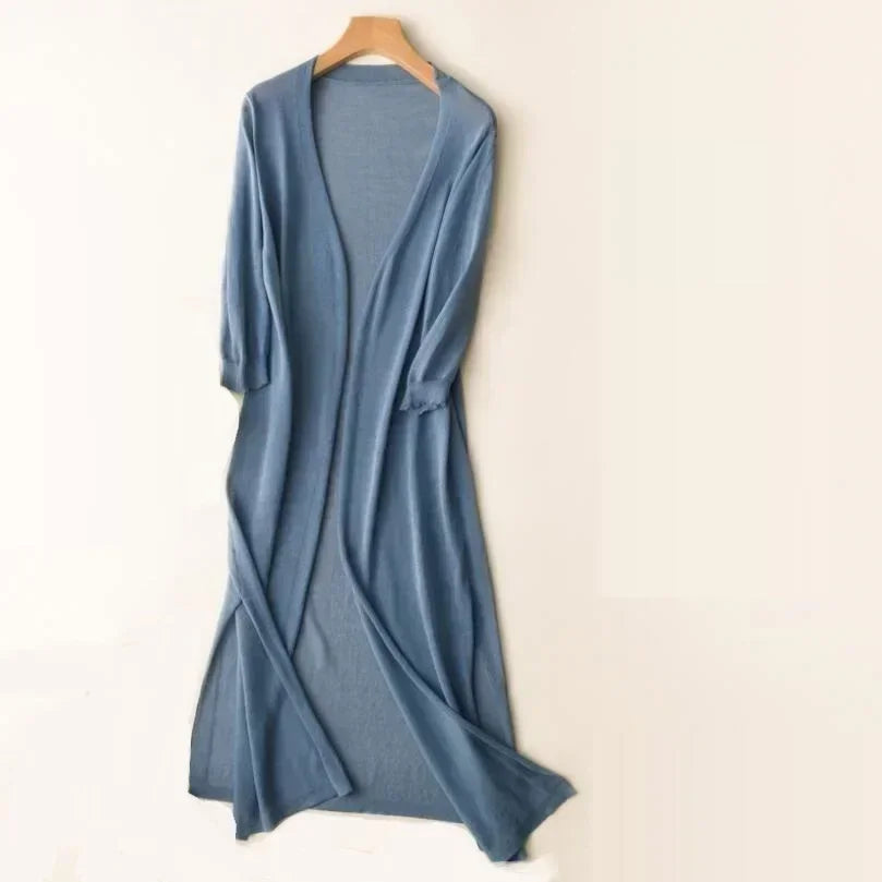 Veya - Long Open-Front Women’s Cardigan