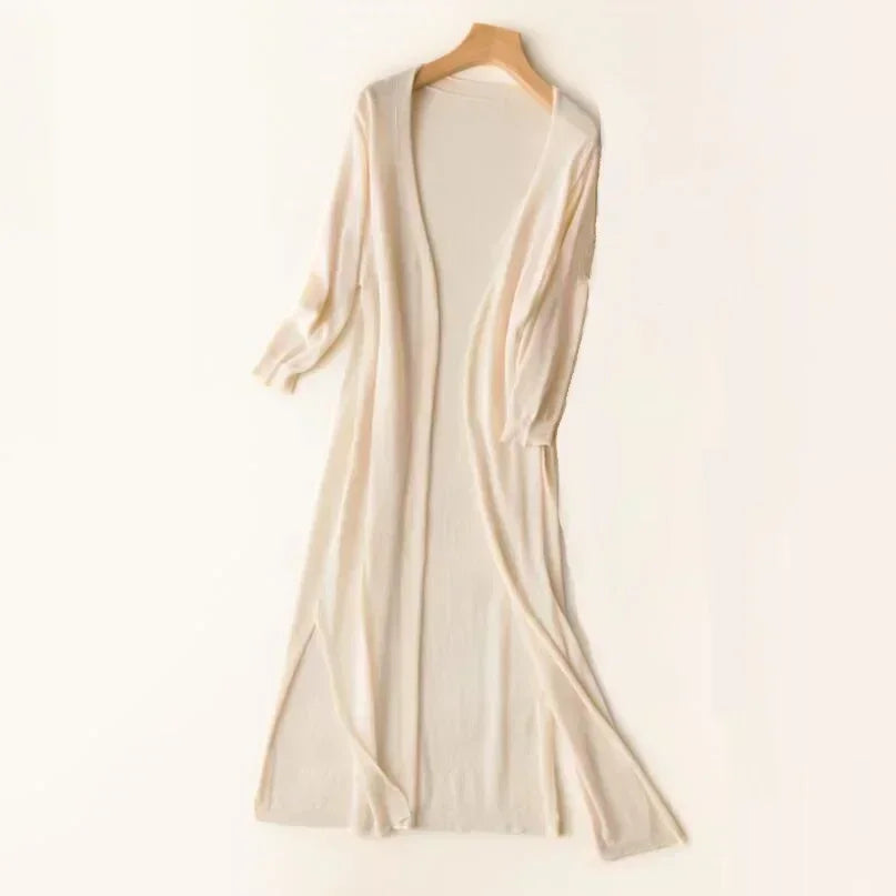 Veya - Long Open-Front Women’s Cardigan