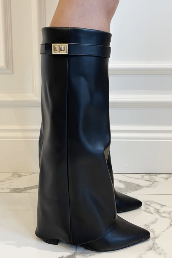Zohra – High Boots Flap Detail