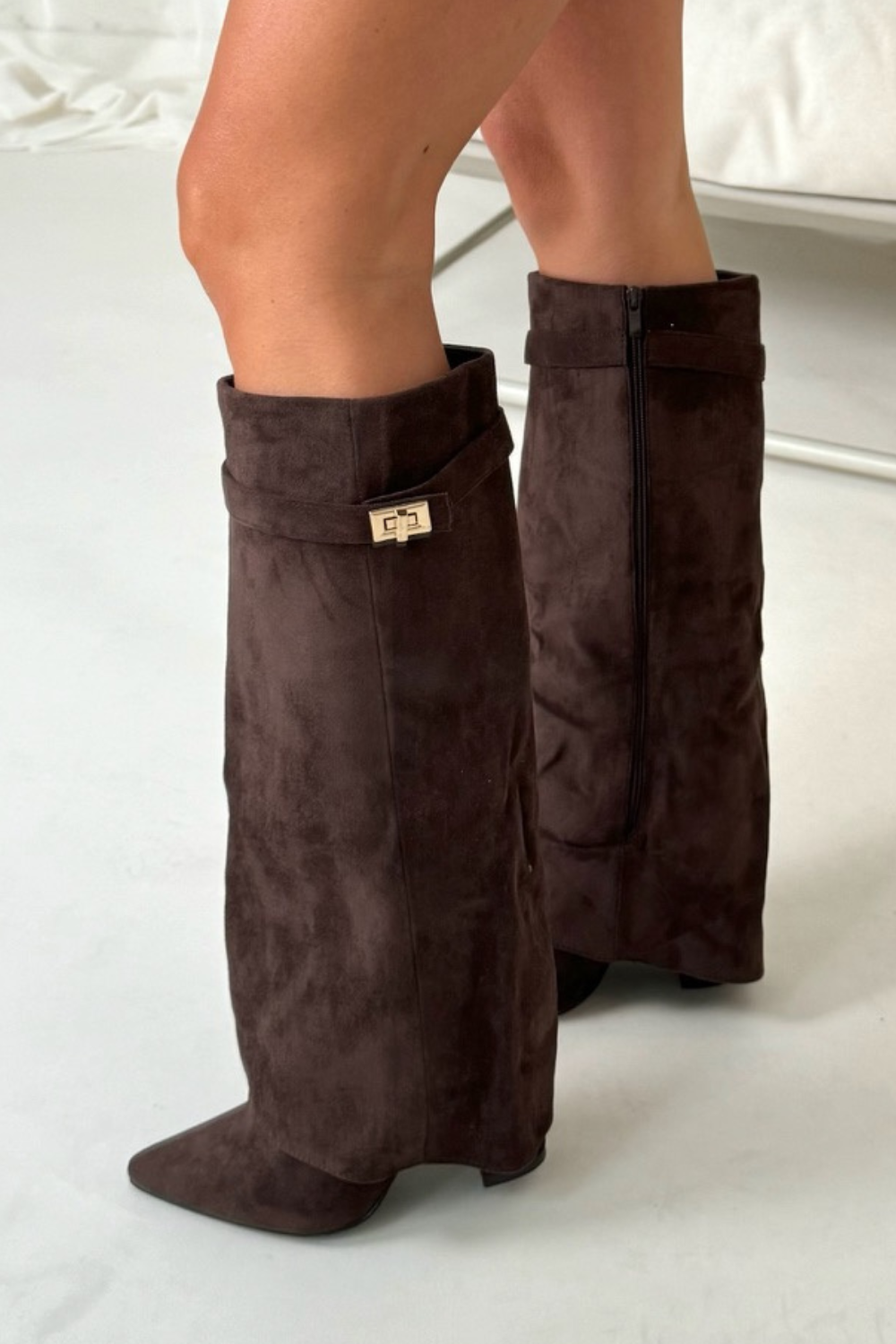 Zohra – High Boots Flap Detail