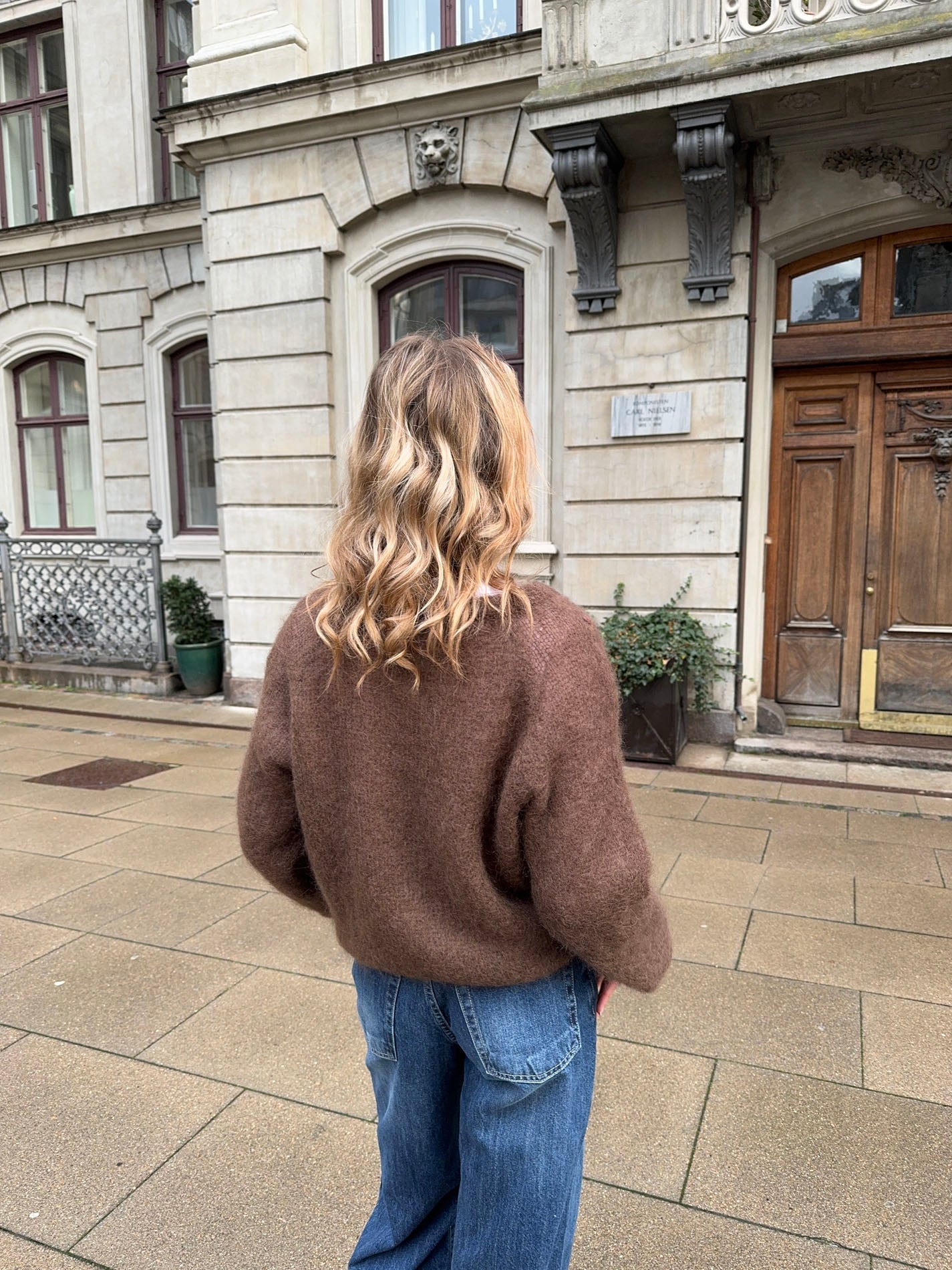 Mila – Brown Relaxed Fit Mohair Sweater