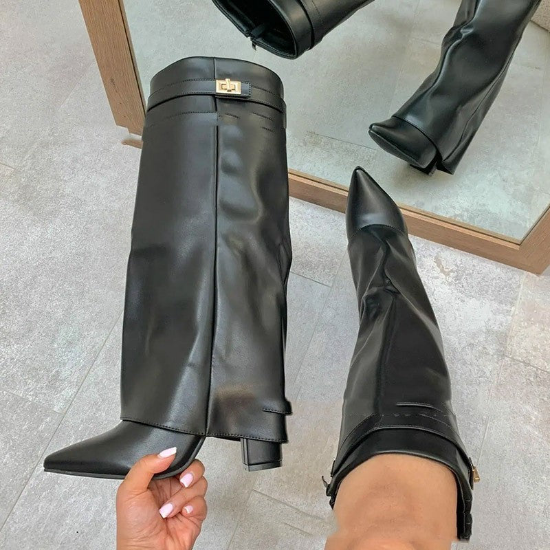 Lisa - Orthopedic Boots Knight Boots Mid-calf
