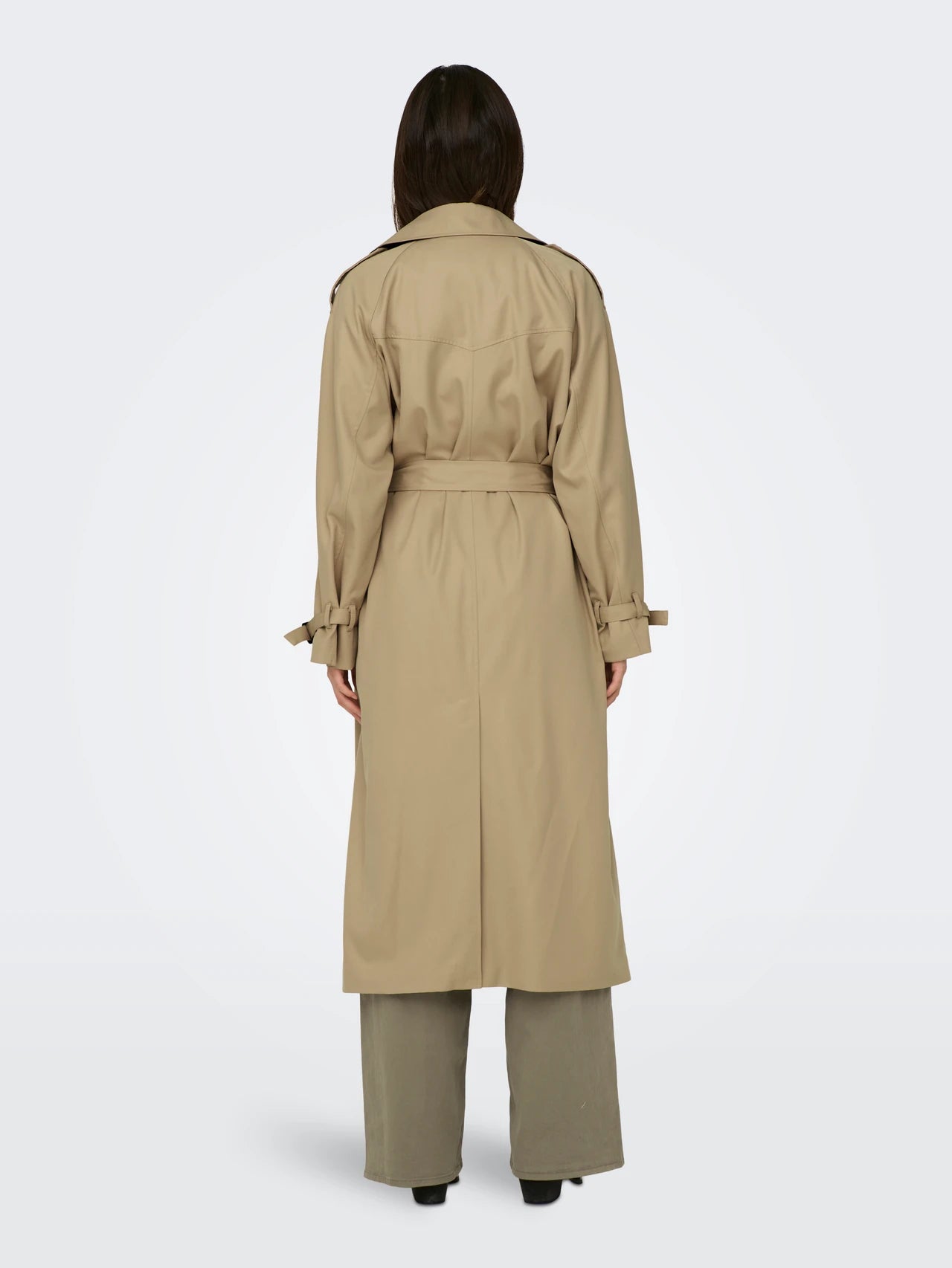 Khaki Waterproof Trenchcoat Woman