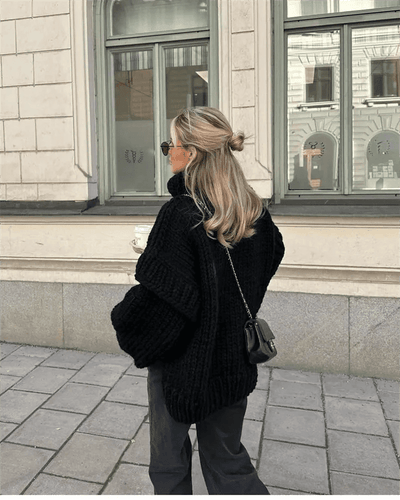 Fynelle-boutique Pulls Pull ample à col roulé