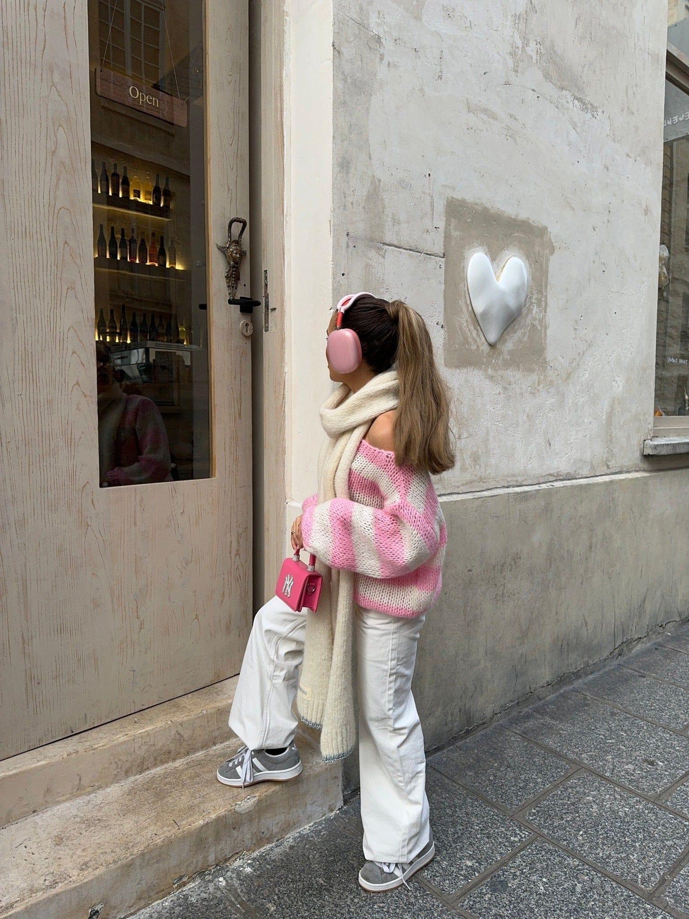 Fynelle-boutique Pulls Pull ample rayé contrasté