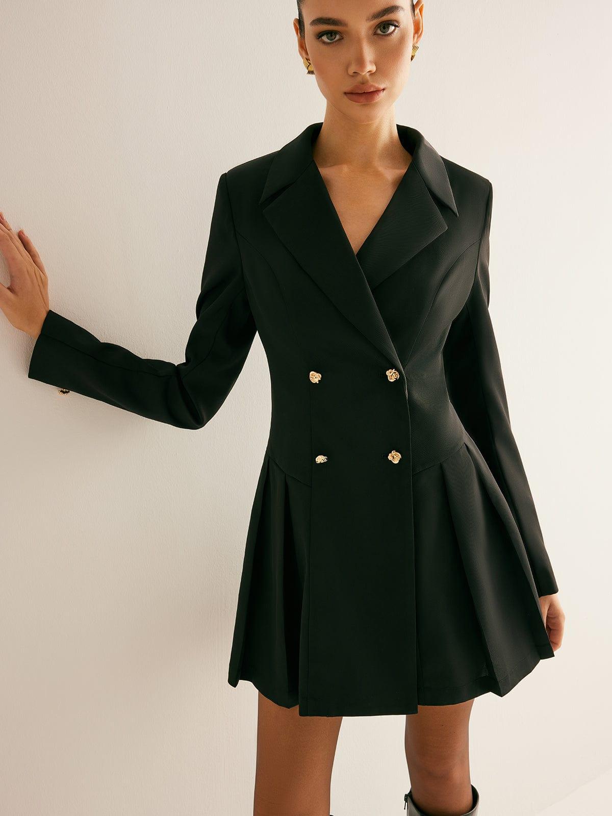 Fynelle-boutique Blazers Robe blazer avec épaulettes