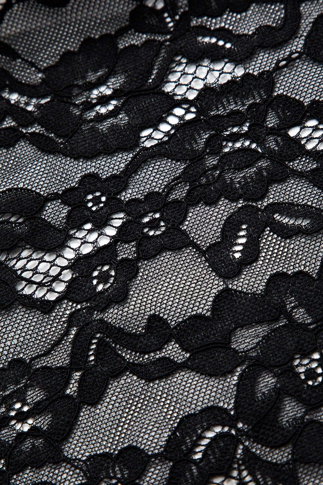 Fynelle-boutique Women's Maxi Dresses Robe Fendue Dentelle Métallisée