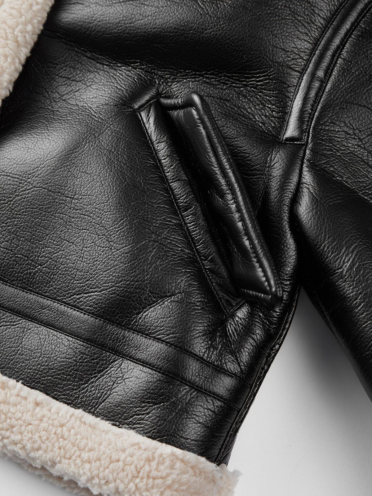 Fynelle-boutique Manteaux Veste en cuir
